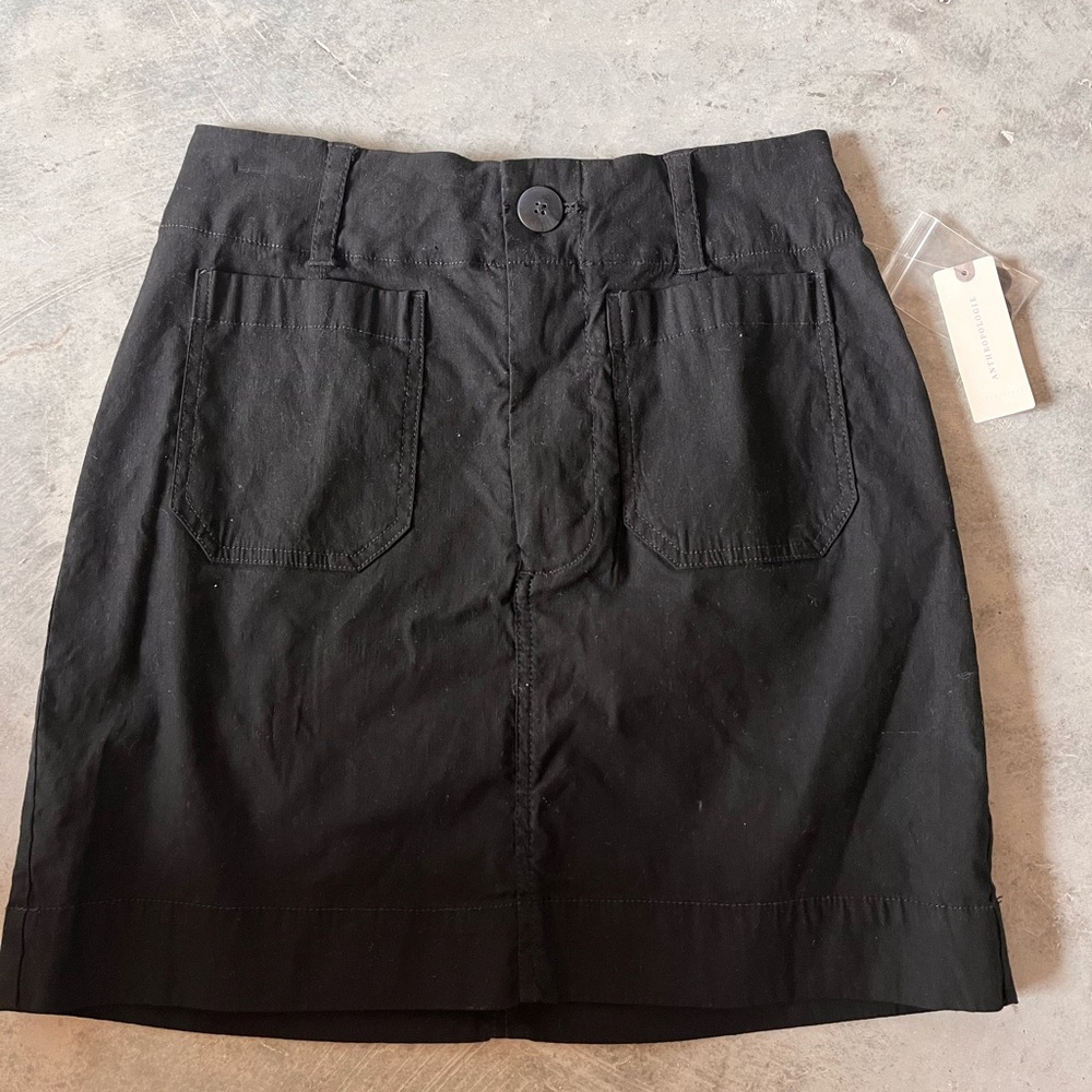 Anthropologie Maeve Chino Black Shirt